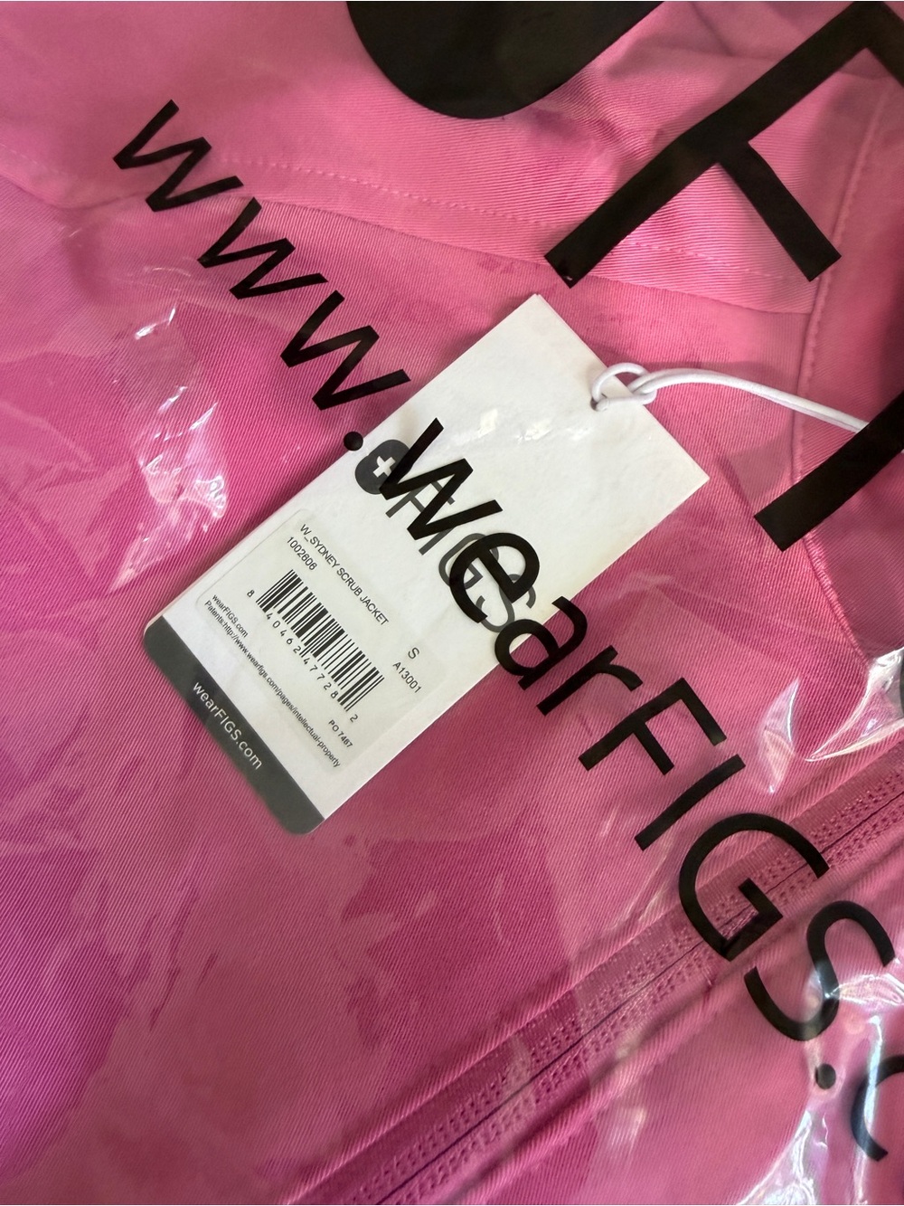 FIGS jacket pink